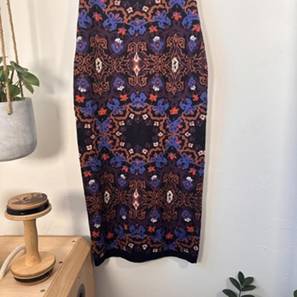 Cleobella Venezia Print Knit Maxi Dress XS Boho Festival Organic Cotton Payton - Picture 8 of 13